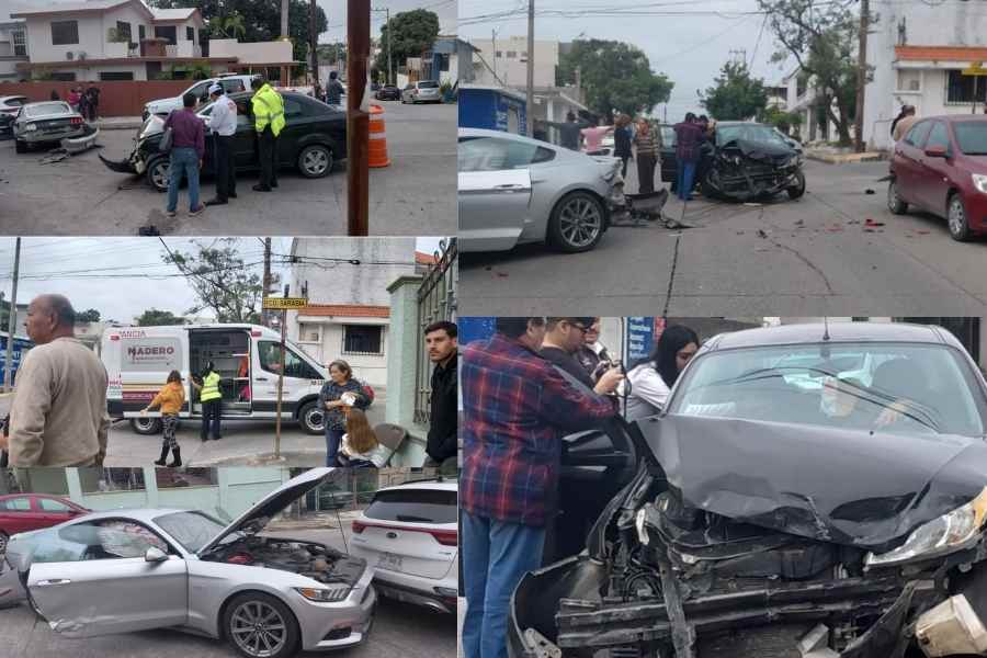 _choque múltiple lesionadas en Madero (1)