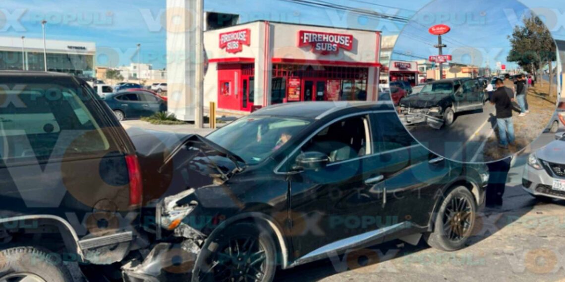 choque múltiple lesionadas en Reynosa