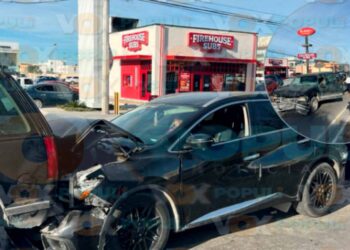 choque múltiple lesionadas en Reynosa