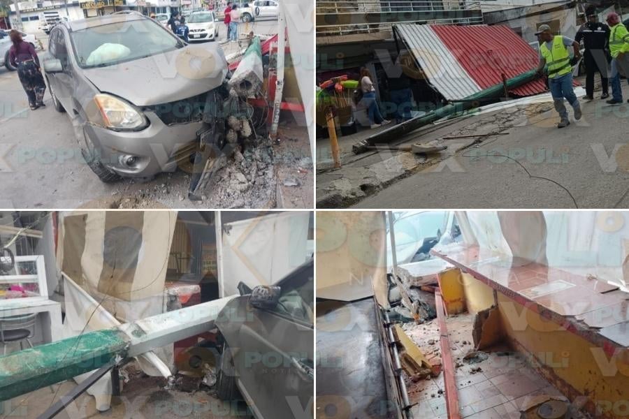choque taquería Tampico