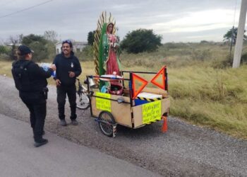 guardia estatal seguridad a peregrino