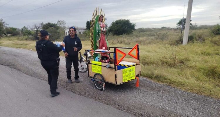 guardia estatal seguridad a peregrino