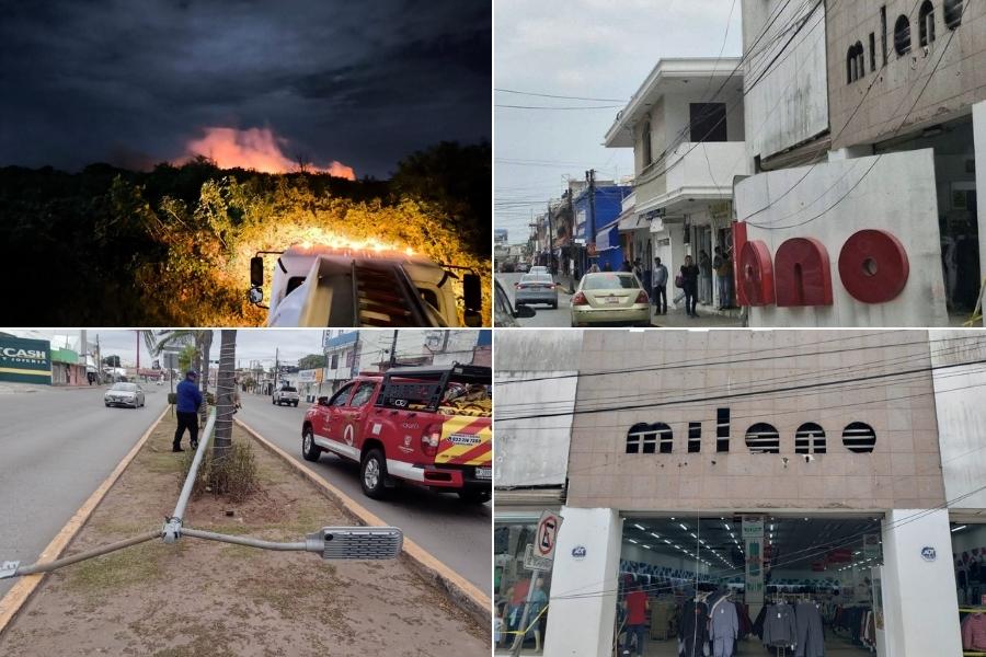 incendios por frente frío en Madero