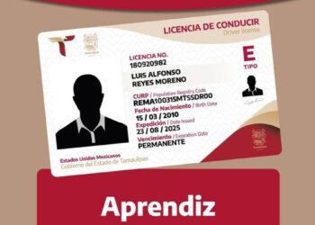 licencia aprendiz conducción Tamaulipas