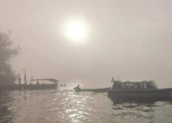 niebla en el río Pánuco Tampico