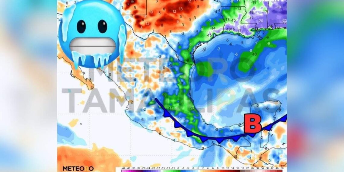 nuevo frente frío enero tamaulipas