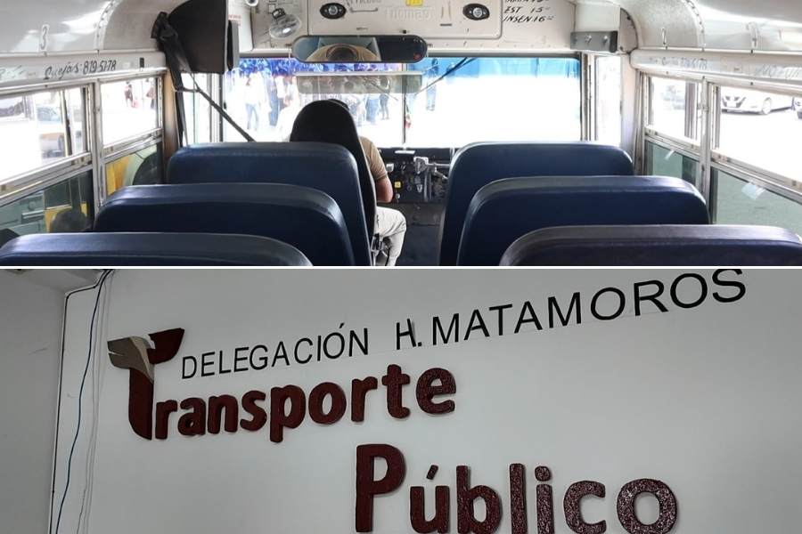 operativo de transporte público Matamoros