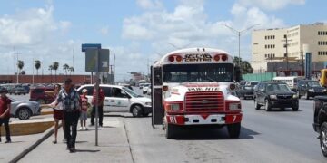 operativo de transporte público Matamoros