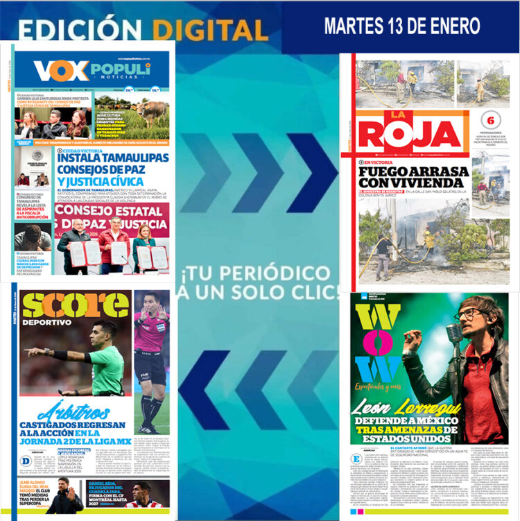 MARTES 13 DE ENERO DEL 2026