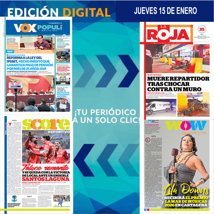 JUEVES 15 DE ENERO DEL 2026
