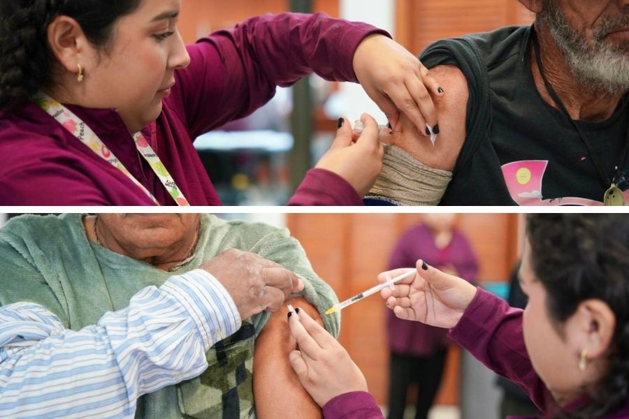 vacunación COVID e influenza Nuevo Laredo