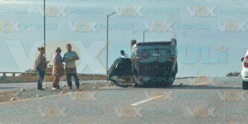 volcadura en puente el edén altamira