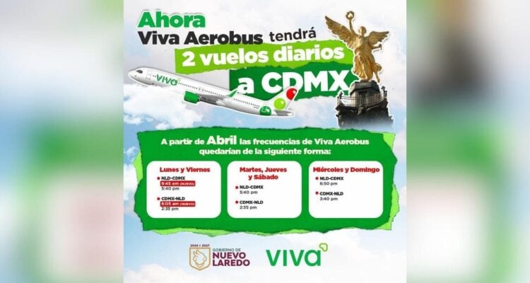 vuelos AIFA-Nuevo Laredo