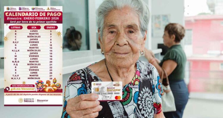 ¿A quién le toca recibir la Pensión Bienestar 2026 este 12 de enero?