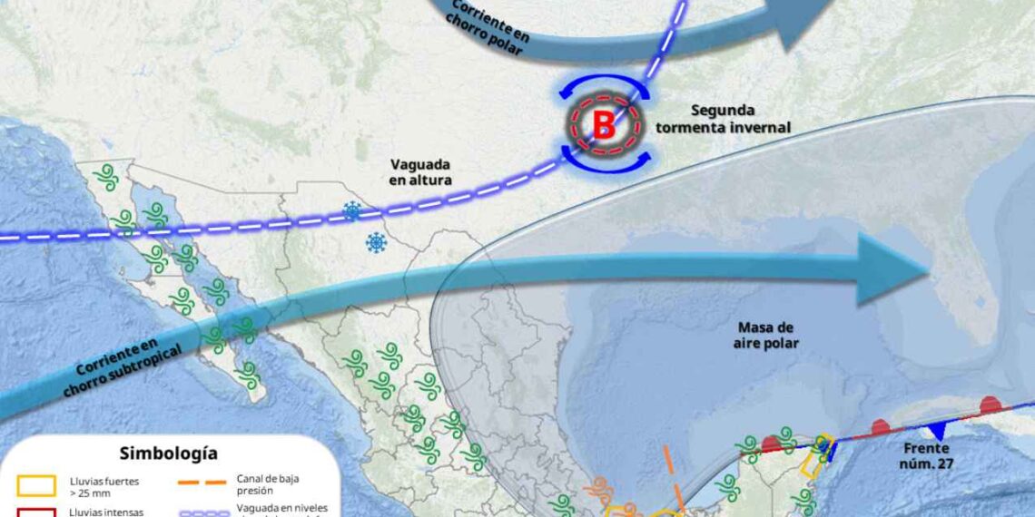 ¿Ambiente frío y lluvias aisladas se prevén hoy en Tamaulipas?
