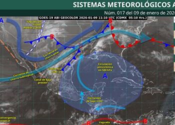 ¿Cómo afectará el frente frío 27 a México este 9 de enero de 2026