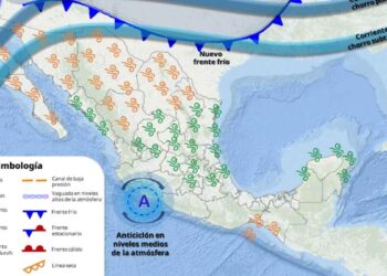 ¿Cuáles regiones se verán afectadas por el ingreso del Frente frío 32?