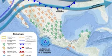¿Cuáles regiones se verán afectadas por el ingreso del Frente frío 32?
