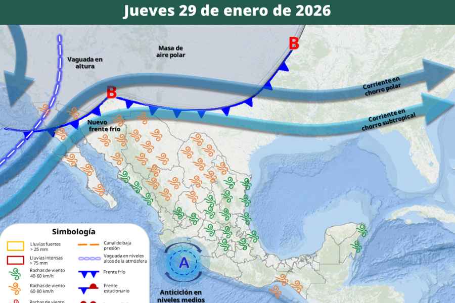 ¿Cuándo y dónde afectará el ingreso de los frentes fríos 31 y 32?