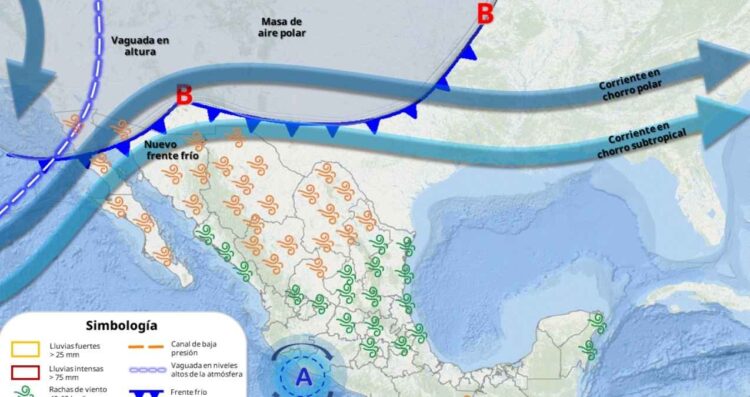 ¿Cuándo y dónde afectará el ingreso de los frentes fríos 31 y 32?