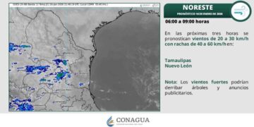 ¿Habrá clima variable con frío y viento en municipios de Tamaulipas?