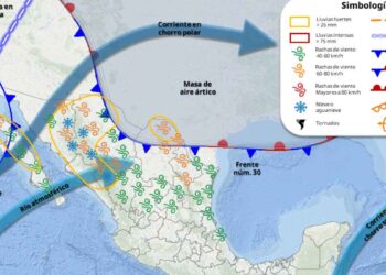 ¿Qué día comenzará a afectar la tercera tormenta invernal y el frente frío 31 con bajas temperaturas?