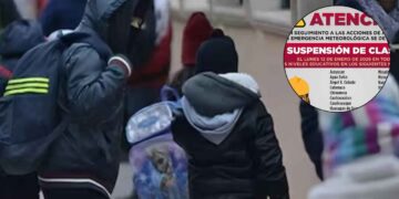 ¿Qué estado suspendió el regreso a clases este 12 de enero debido al Frente Frío 27?