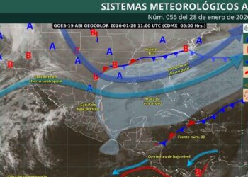 ¿Qué estados de México resentirán el desplazamiento del frente frío 30 el día de hoy