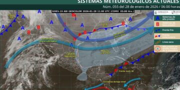 ¿Qué estados de México resentirán el desplazamiento del frente frío 30 el día de hoy