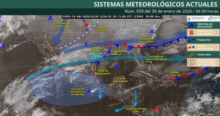 ¿Qué estados sentirán más frío este 30 de enero de 2026