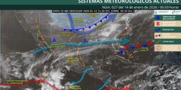 ¿Qué regiones resentirán el ambiente gélido del frente frío 28?