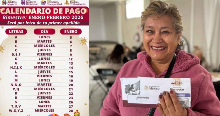 ¿Quiénes recibirán la Pensión Mujeres Bienestar 2026 del 12 al 16 de enero?