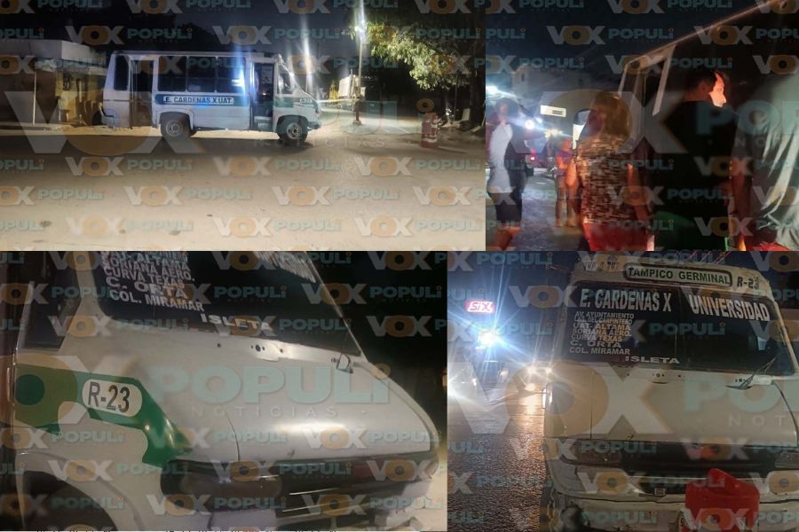 Abuelita muere tras ser atropellada por microbús en Altamira, Tamaulipas