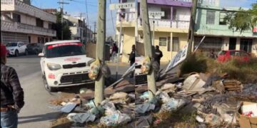 Abuelito choca contra taxi y deja daños materiales en Matamoros, Tamaulipas
