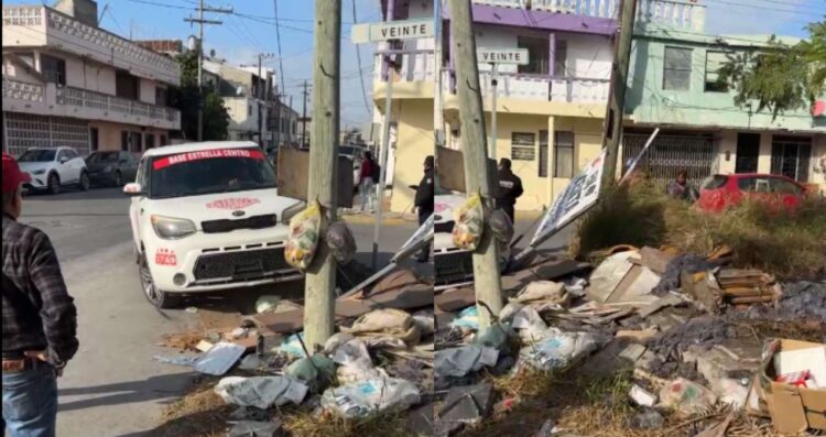 Abuelito choca contra taxi y deja daños materiales en Matamoros, Tamaulipas