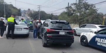 Accidente múltiple en San Pedro