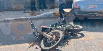 Accidente vial en ejido de Victoria