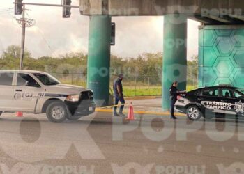 Adulto mayor muere al caer de puente y ser arrollado en Tampico, Tamaulipas