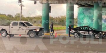 Adulto mayor muere al caer de puente y ser arrollado en Tampico, Tamaulipas
