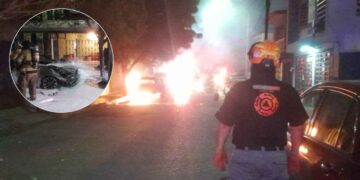 Adulto mayor resulta lesionado tras incendio en la colonia Valle del Roble en San Nicolás, NL