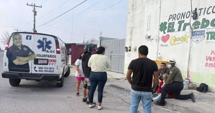 Adulto mayor sufre ataque epiléptico y cae en Matamoros, Tamaulipas