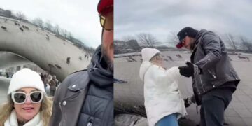 Alicia Villarreal y Cibad Hernández comparten video romántico en Chicago