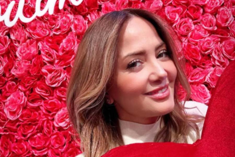 Andrea Legarreta celebra su primer San Valentín junto a Luis Carlos Origel