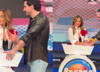 Andrea Legarreta y Luis Carlos Origel se besan en vivo en Hoy