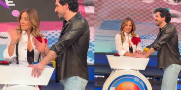 Andrea Legarreta y Luis Carlos Origel se besan en vivo en Hoy
