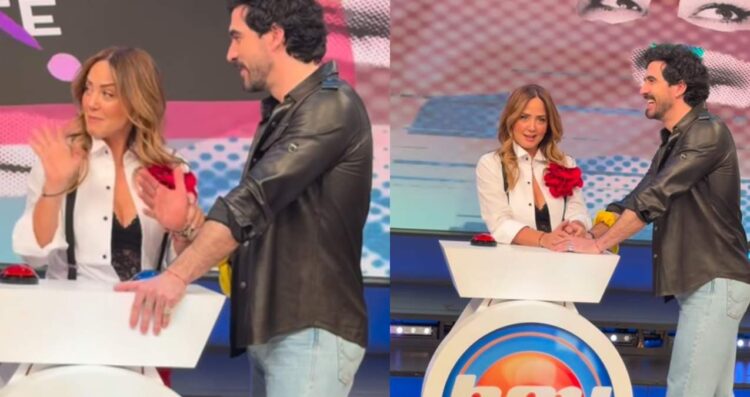 Andrea Legarreta y Luis Carlos Origel se besan en vivo en Hoy