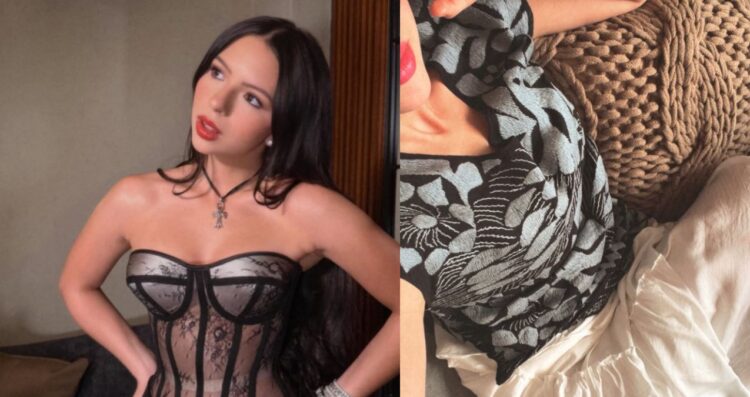 Ángela Aguilar comparte fotos desde el sofá junto a su esposo Christian Nodal