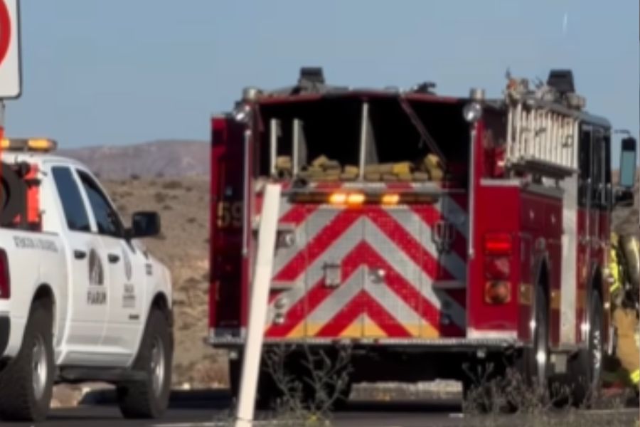 Así fue la reacción de Ricardo Peralta tras incendiarse camioneta donde viajaba en plena carretera