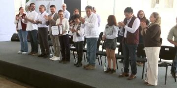 Así fue recibida a Claudia Sheinbaum en Juárez, Nuevo León