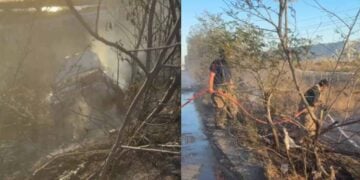 Auto llamas Matamoros a Reynosa
